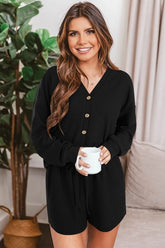 Traje de dos piezas con pantalón corto y cárdigan con diseño de gofre